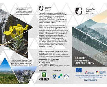 Brochure Natural values ​​of southern Velebit